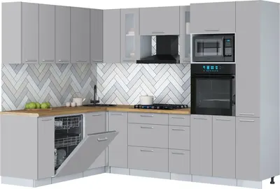 

Кухонный гарнитур, Мила Gloss 1.896х2.68