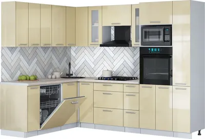 

Кухонный гарнитур, Мила Gloss 1.896х2.68