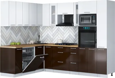 

Кухонный гарнитур, Мила Gloss 1.896х2.68