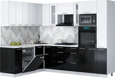 

Кухонный гарнитур, Мила Gloss 1.896х2.68