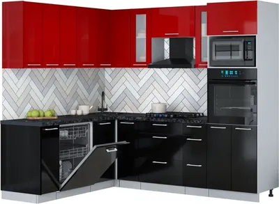 

Кухонный гарнитур, Мила Gloss 1.896х2.38