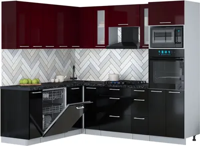 

Кухонный гарнитур, Мила Gloss 1.896х2.38