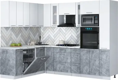 

Кухонный гарнитур, Мила Gloss 1.896х2.68
