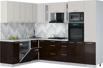 

Кухонный гарнитур, Мила Gloss 1.896х2.78