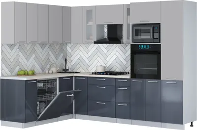 

Кухонный гарнитур, Мила Gloss 1.896х2.78