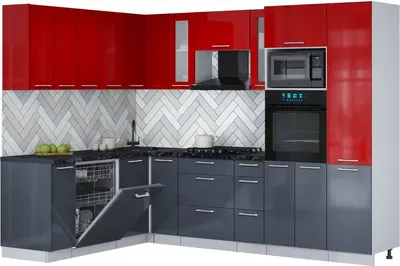 

Кухонный гарнитур, Мила Gloss 1.896х2.78