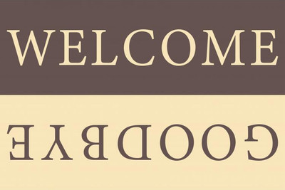 

Коврик грязезащитный, Welcome Goodbye ПВХ 60x90