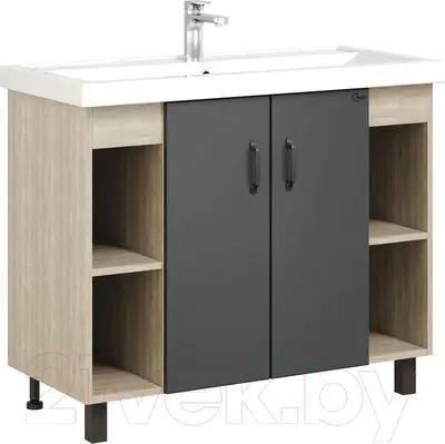 

Тумба с умывальником, Тимбер 100.10 / 110010 + Kirovit Фостер 100 4640021065204