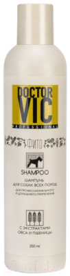 Шампунь для животных Doctor VIC С экстрактами овса и пшеницы для собак (250мл)