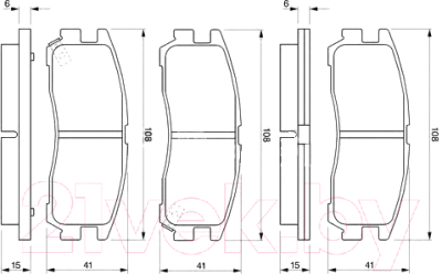 

Тормозные колодки Bosch, 0986424467