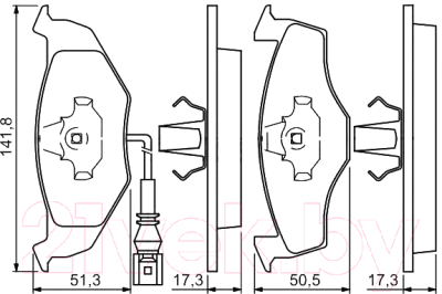 

Тормозные колодки Bosch, 0986424723
