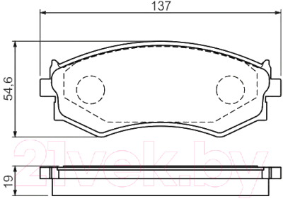 

Тормозные колодки Bosch, 0986461139