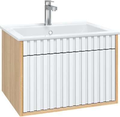 

Тумба с умывальником, Дайлер 60 / 106150 белый/дуб сонома + Керамин Бергамо Нова 60