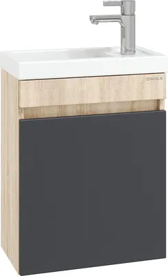 

Тумба с умывальником, Милтон 45 104511 + Kirovit Фостер 45