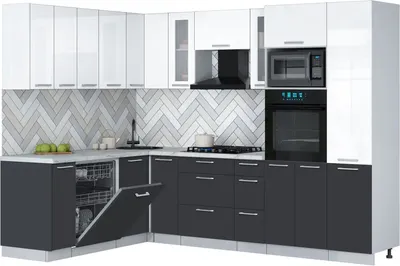 

Кухонный гарнитур, Мила Gloss 1.896х2.78