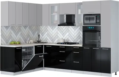 

Кухонный гарнитур, Мила Gloss 1.896х2.88