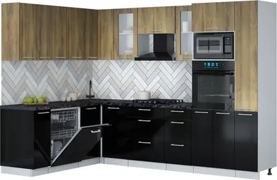 

Кухонный гарнитур, Мила Gloss 1.896х2.88