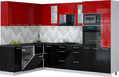 

Кухонный гарнитур, Мила Gloss 1.896х2.88