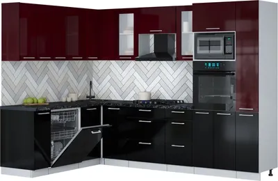 

Кухонный гарнитур, Мила Gloss 1.896х2.88