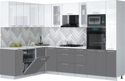 

Кухонный гарнитур, Мила Gloss 1.896х2.88