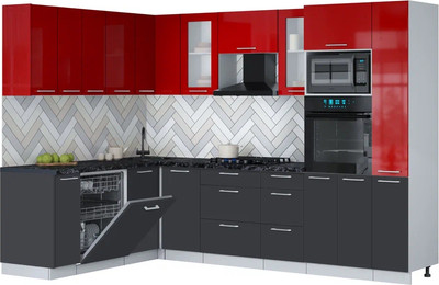 Кухонный гарнитур Interline Мила Gloss 1.896х2.88