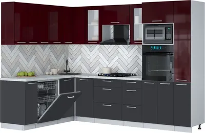 

Кухонный гарнитур, Мила Gloss 1.896х2.88