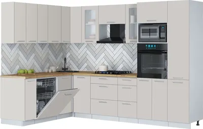 

Кухонный гарнитур, Мила Gloss 1.896х2.98