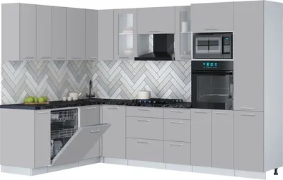 

Кухонный гарнитур, Мила Gloss 1.896х2.98