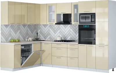 

Кухонный гарнитур, Мила Gloss 1.896х2.98