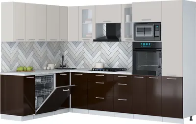 

Кухонный гарнитур, Мила Gloss 1.896х2.98