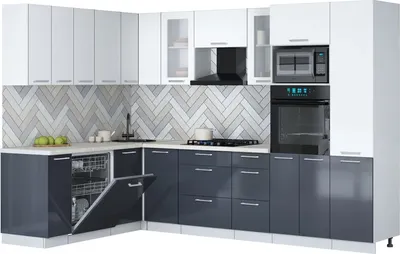 

Кухонный гарнитур, Мила Gloss 1.896х2.98