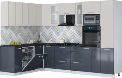 

Кухонный гарнитур, Мила Gloss 1.896х2.98