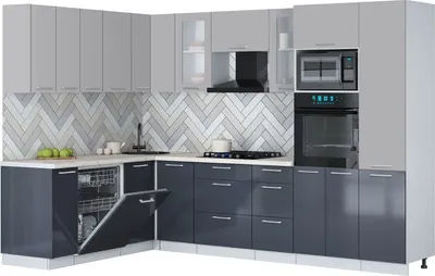 

Кухонный гарнитур, Мила Gloss 1.896х2.98