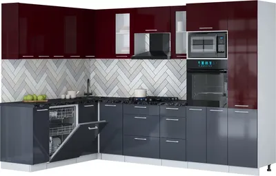 

Кухонный гарнитур, Мила Gloss 1.896х2.98