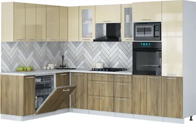 

Кухонный гарнитур, Мила Gloss 1.896х2.98