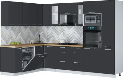 

Кухонный гарнитур, Мила Gloss 1.896х2.98