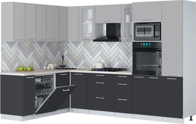 

Кухонный гарнитур, Мила Gloss 1.896х2.98