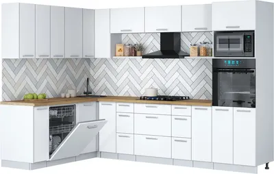 

Кухонный гарнитур, Мила Gloss 1.896х2.98-2