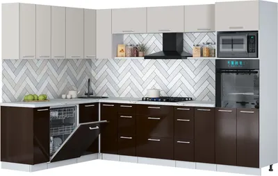 

Кухонный гарнитур, Мила Gloss 1.896х2.98-2