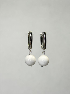 

Серьги, Агат Серебрение 1742