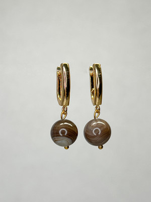 

Серьги, Агат Позолота 1743