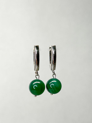 

Серьги, Агат Серебрение 1746