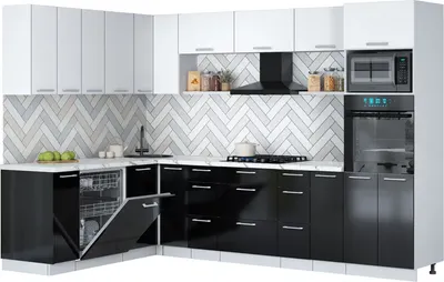 

Кухонный гарнитур, Мила Gloss 1.896х2.98-2