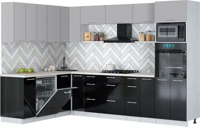 

Кухонный гарнитур, Мила Gloss 1.896х2.98-2