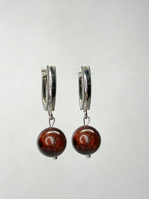 

Серьги, Бычий глаз Серебрение 1778