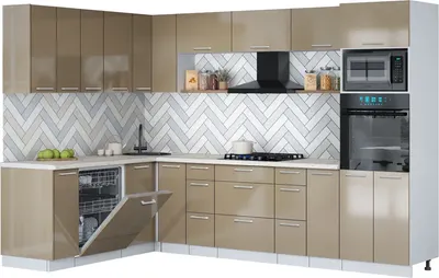 

Кухонный гарнитур, Мила Gloss 1.896х2.98-2