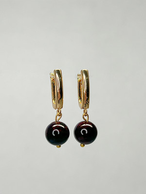 

Серьги, Гранат Позолота 1789