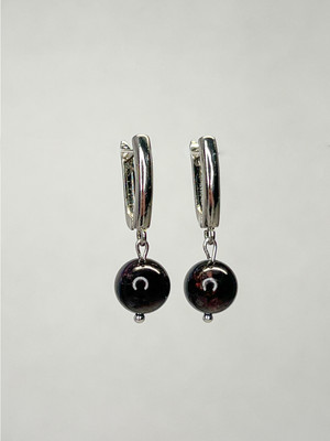 

Серьги, Гранат Серебрение 1792