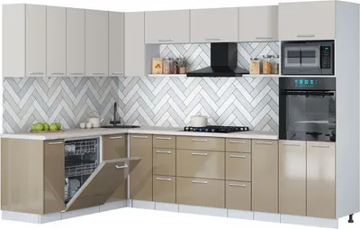 

Кухонный гарнитур, Мила Gloss 1.896х2.98-2