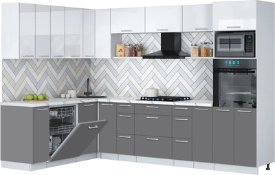 

Кухонный гарнитур, Мила Gloss 1.896х2.98-2